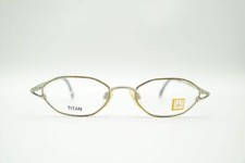 Vintage Metzler See You 54 56 Titanium Gray Brown Oval Glasses Frame NOS