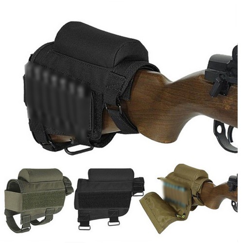 Custodia porta munizioni fucile tattico buttstock guanciale poggia fucile con 7 colpi - Foto 2 di 19