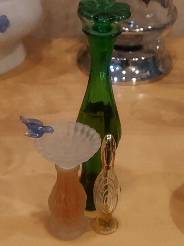 Vtg Avon Song Of Spring Birdbath Bottle Sweet Honesty Cologne & To A Wild Rose 