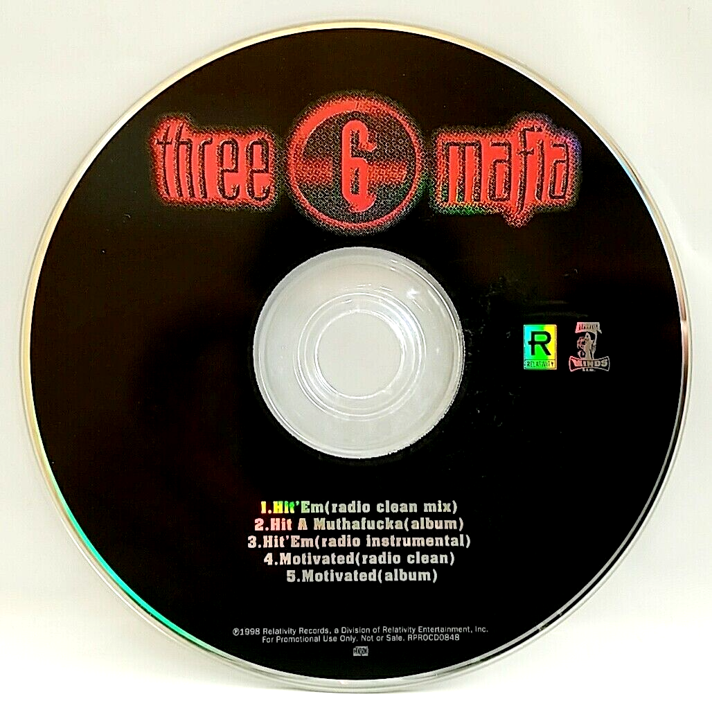 CD) Three 6 Mafia ‎– Hit'Em / Motivated, Promo, RPROCD0848, Single