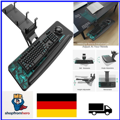 Ergonomisches Keyboard-Drawer mit Mauspad & Swivel-Funktion