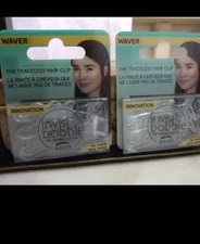 2x Invisibobble WAVER Hair Clip Crystal Clear 3 pack = 6 total clips