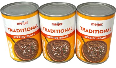 Meijer Traditional Refried Beans 16 oz (3 Pack)