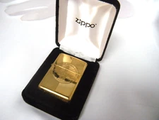 ZIPPO 2006 Gold Plated Lighter American Refining (post Kendall Oil) 176 of 200