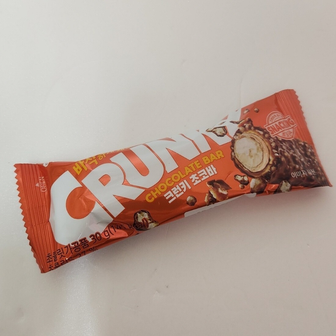 Lotte Best Popular Korean Crunky chocolate bar Sweet Snack 30g