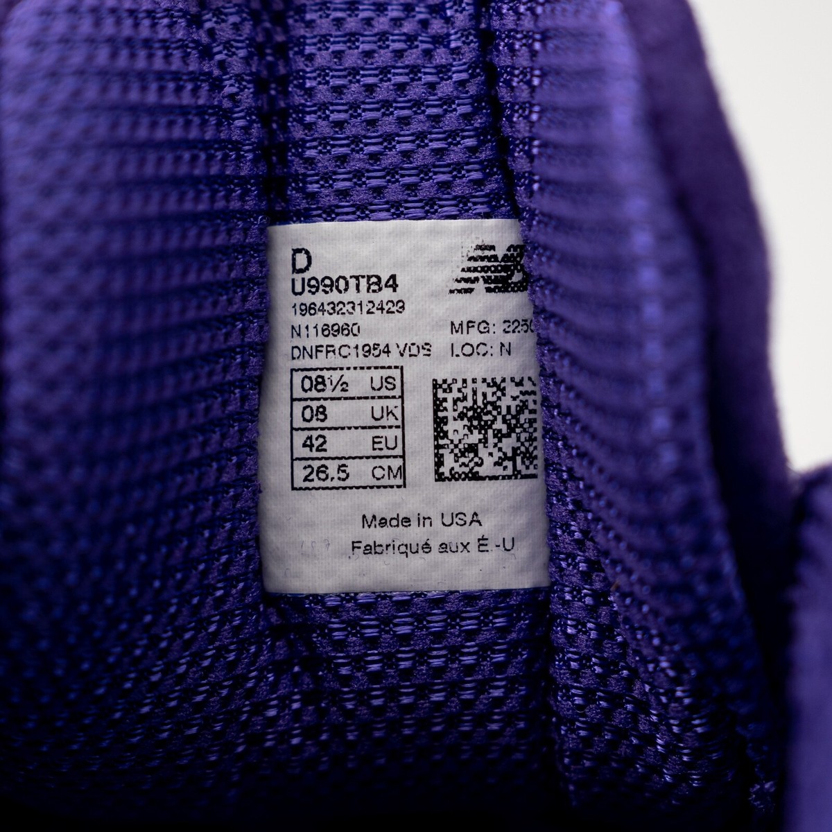 Size 8.5 - New Balance Teddy Santis x 990v4 Made in USA Plum 