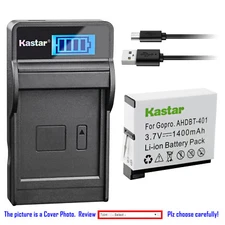 Kastar Battery LCD Charger for GoPro AHDBT-401 GoPro AHBBP-401 GoPro HERO4 Black