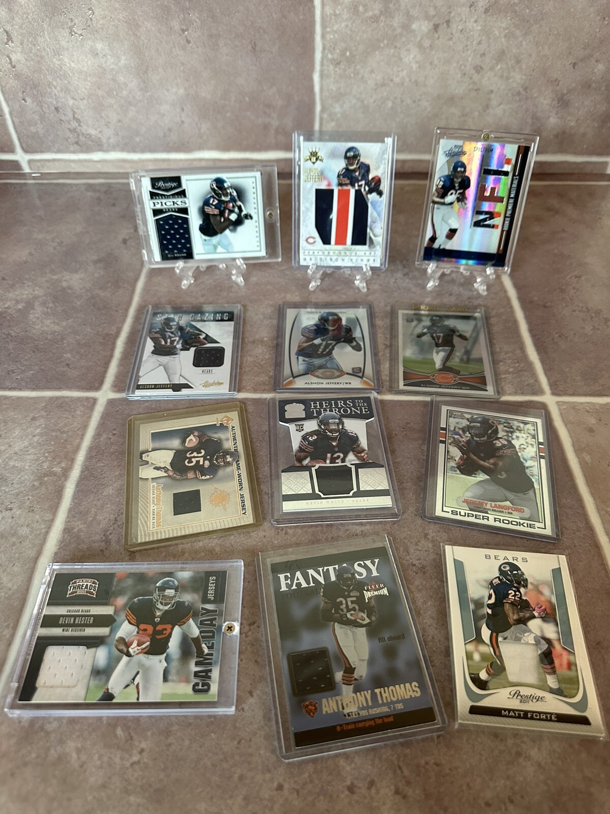 Football Cards Rare SSP Huge Lot RC Rookie Relic Dealer Resale Chicago BEARS eBay