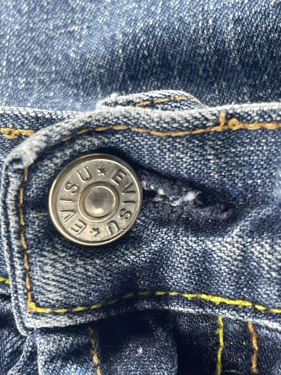 EVISU PLAYBOY Jeans 38 Japanese Selvedge Denim 37 x 32 EVISU PLAYBOY Jeans 38 Japanese Selvedge Denim 37 x 32