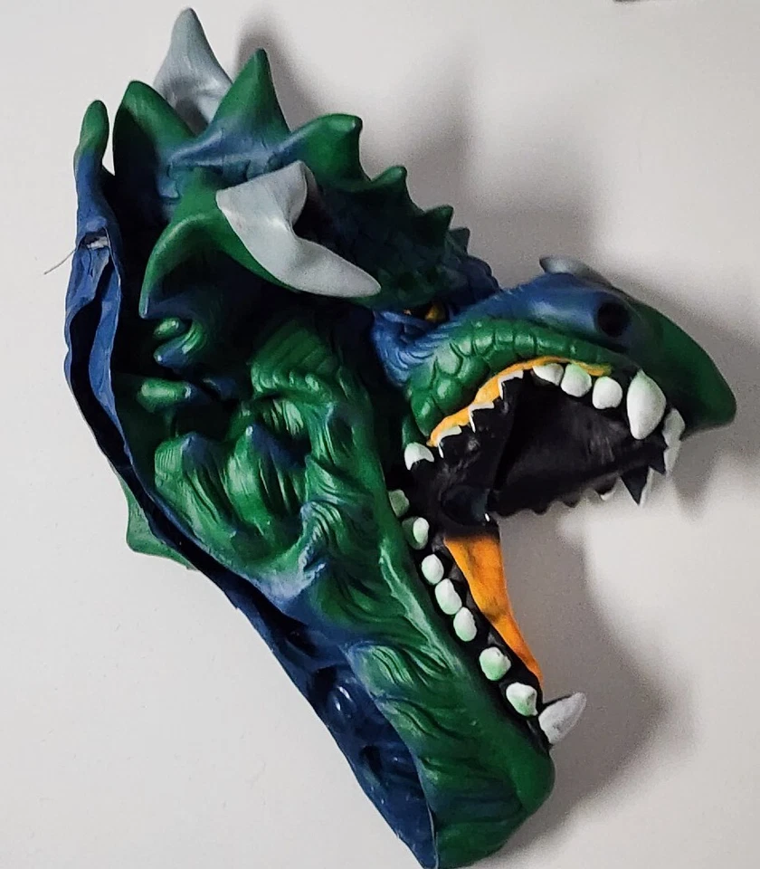 Adult Seasons Deluxe Horned Dragon Halloween Costume Accessory Mask One Size  - Image 2 of 4