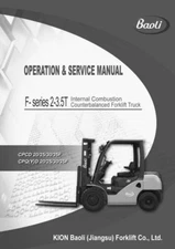 Baoli F-SERIES 2-3.5T Electric Forklift Operation & Service Manual COMB BINDED