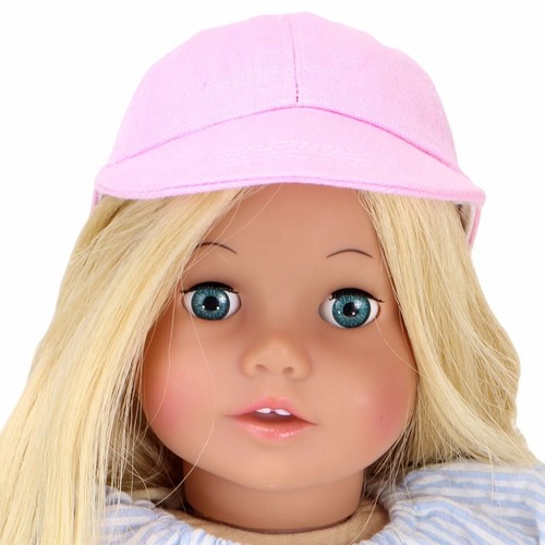 Pink Baseball Softball Cap Hat w/ Eyelets fits 18" American Girl Size Doll - Picture 1 of 4