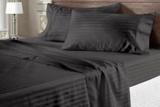 1000 TC/1200 TC Gray Linen 100 Cotton Stripes Choose Item US Size
