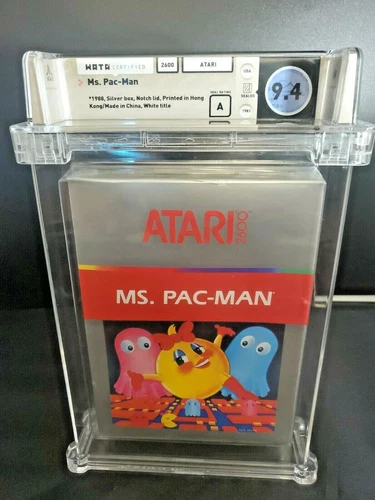 Ms Pacman Atari 2600 Brand New Factory Sealed WATA 9.4 A Seal Notch Lid