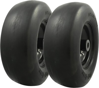 2 Flat Free Tires For Toro TimeCutter SS 4235 Cub Cadet 50 Troy-Bilt Mustang 42