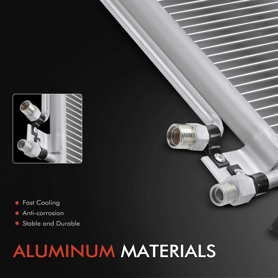 Condensador de aire acondicionado de aluminio con soporte para Mack DM 05-06 LE 1995-2007 MR 1993-2007 Foto 2 de 4