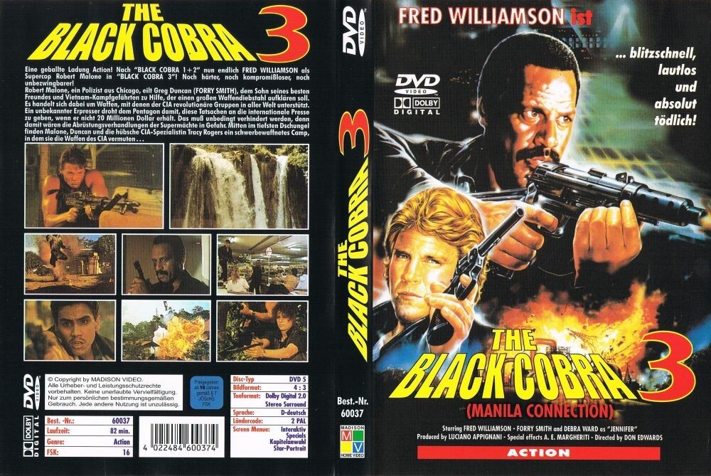 THE BLACK COBRA 3 (1990) FRED WILLIAMSON - EDOARDO MARGHERITI