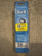 NEW - Oral-B Replacement Brush Heads - PRECISION CLEAN - 3 Heads