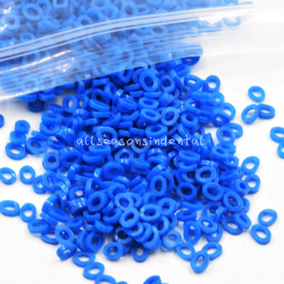 Dental Orthodontic Separator Blue Tie Elastic Band Force Continuous 1000 Pcs