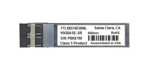 Finisar FTLX8574D3BNL compatible 10GBASE-SR SFP+SR 850nm LC Finisar FTLX8574D3BNL compatible 10GBASE-SR SFP+SR 850nm LC