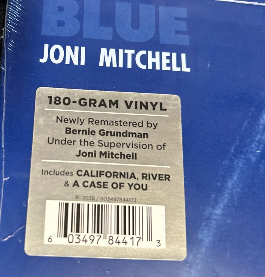 Joni Mitchell BLUE Audiophile 180g Vinyl REMASTERED NEW in MINT  Condition! - Image 2 of 4