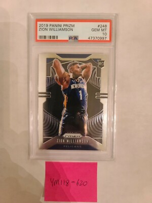 Zion Williamson PSA 10 2019 Panini Prizm RC Rookie 248 🔥 PSA 10