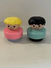 New ListingFisher Price Chunky Little People Vintage 1990's Lot of 2 Boy &Girl Doll Figures