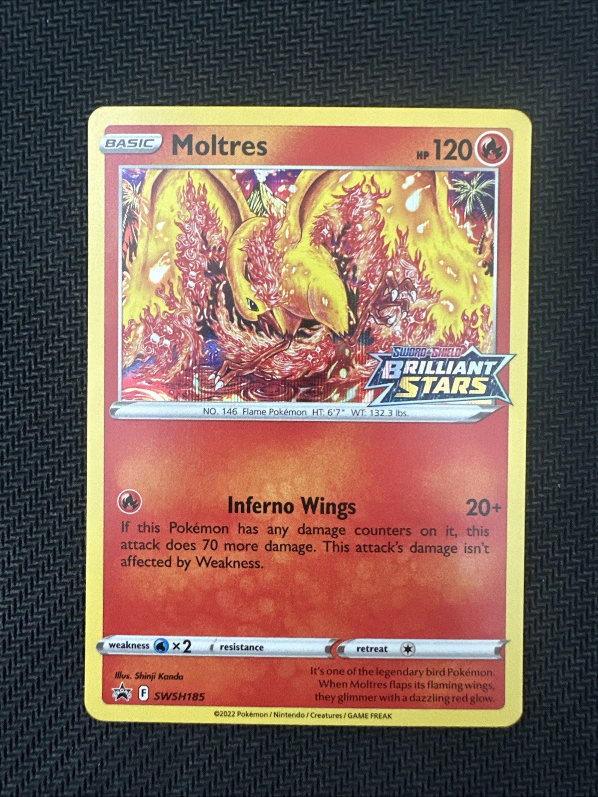 Moltres SWSH185 SWSH: Sword & Shield Promo Cards Holo