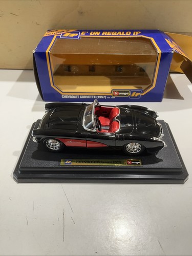 CHEVROLET CORVETTE (1957) 1:18 BURAGO OMAGGIO IP CAMBIO OLIO - Foto 5 di 6