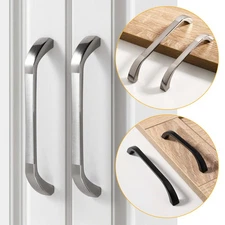 1-50PCS Wire Pull Modern Kitchen Cabinet Hardware Handle Knob Brushed Nickel Bar