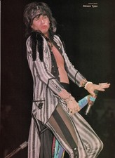 AEROSMITH STEVEN TYLER LIVE-ORIG 1988 MINI-POSTER 8X11 MAGAZINE PINUP CLIPPING