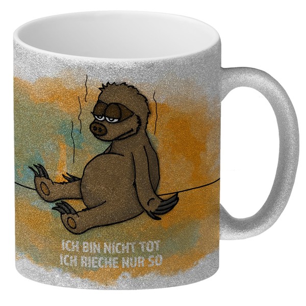 Ich Bin Nicht Tot, Ich Rieche Nur So Glitzer-Glitzer-Kaffeebecher Mit-image