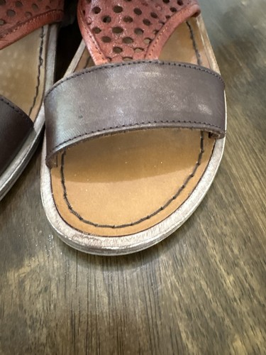 Free People On A Whim Perforierte Leder Stiefel Sandalen Riemchen Gr. 37 EU 6,5-7 US - Bild 4 von 11