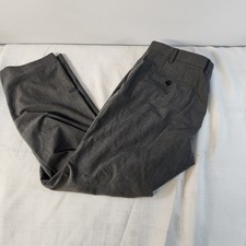 Chaps Dark Gray Dress Pants 36x30 28.5 Inseam. D44