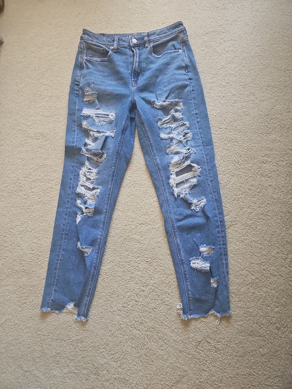 American Eagle Outfitters Distressed Women's Stretch Mom Jeans Size 6