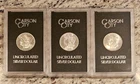 1882 1883 1884 CC Carson City Morgan Silver Dollars GEM/BU FROSTY 3 Coin Lot Set
