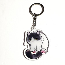 Cat Keychains Cute Acrylic Cartoon Kitty Charm Pet Lover Gifts Backpack Charm