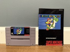 Super Mario World For Super Nintendo SNES 1991 Manual, Auth, Original Owner