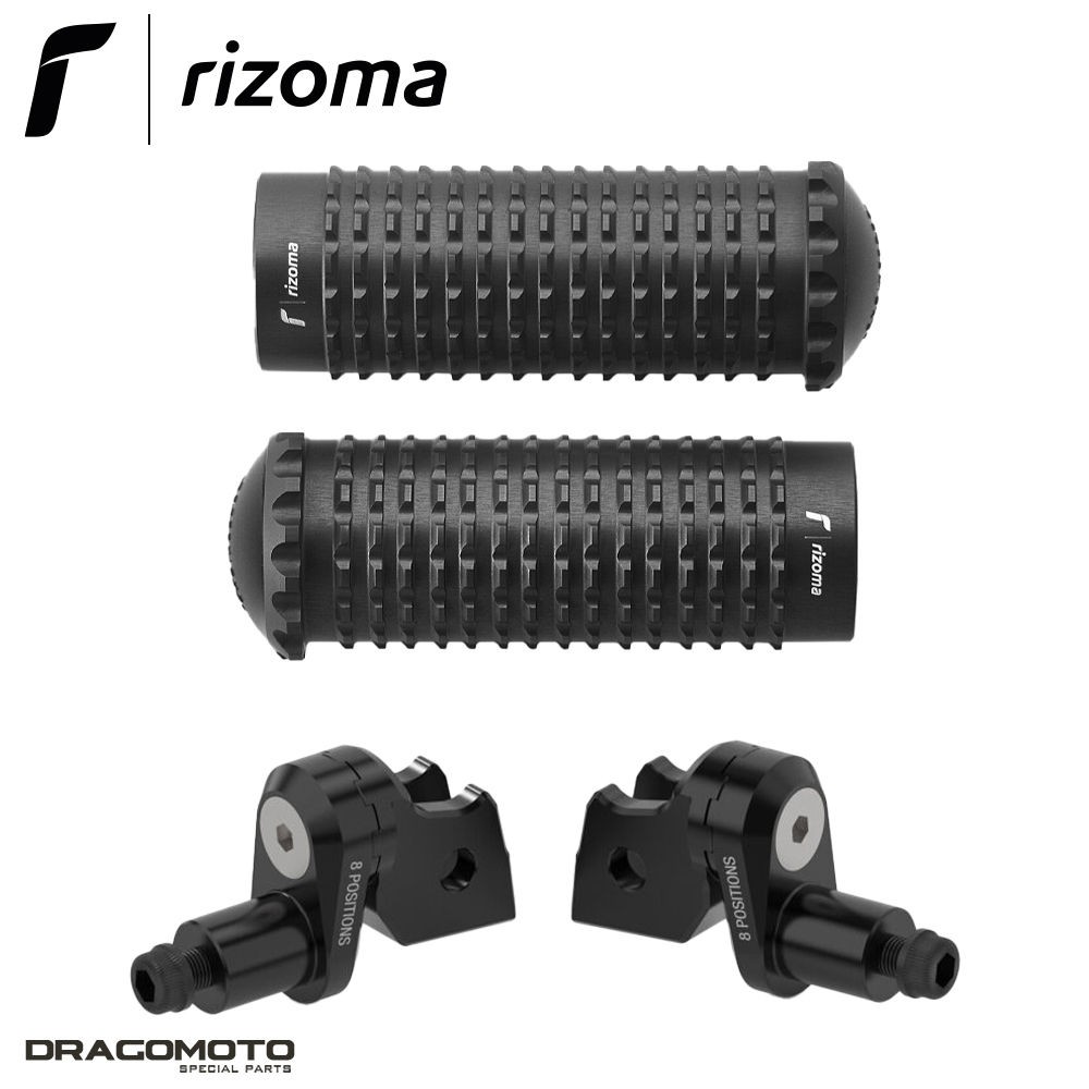 Pegs EXTRÊMES Ducati Multistrada V4 RS avec grip maximal Rizoma PE631B Noir