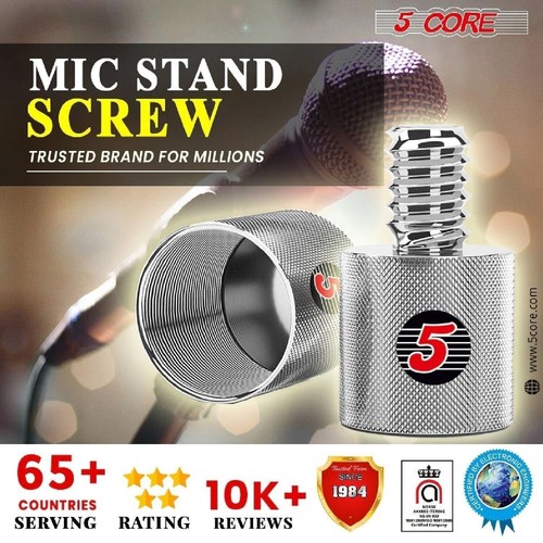5Core Mic Stand Adapter 12Pcs 5/8 Female - 1/4 Inch Male Screw Connector - Picture 7 of 8