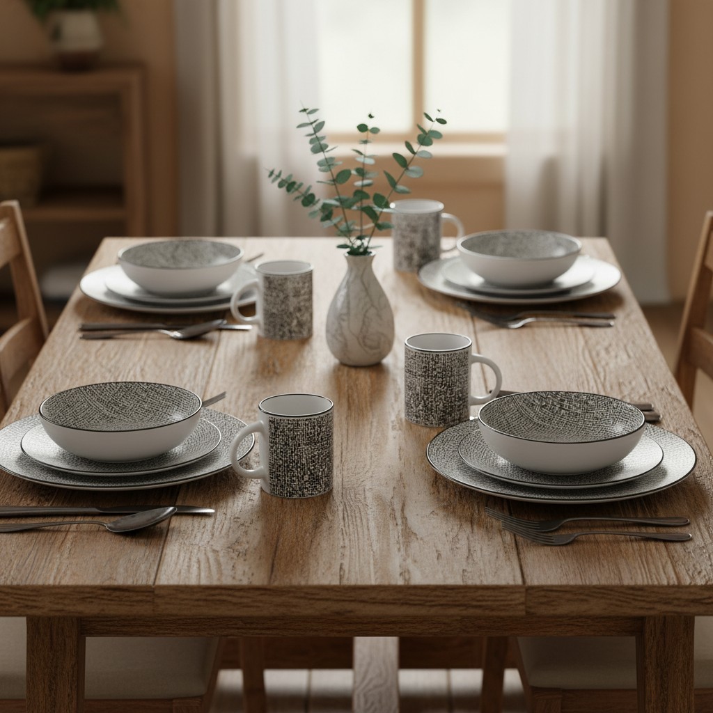 - Service For 4, Dishwasher Safe