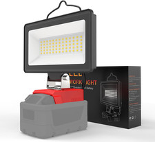 LED Work Light for Milwaukee M18 18V Battery - Cordless Flood Light with Dual Ch