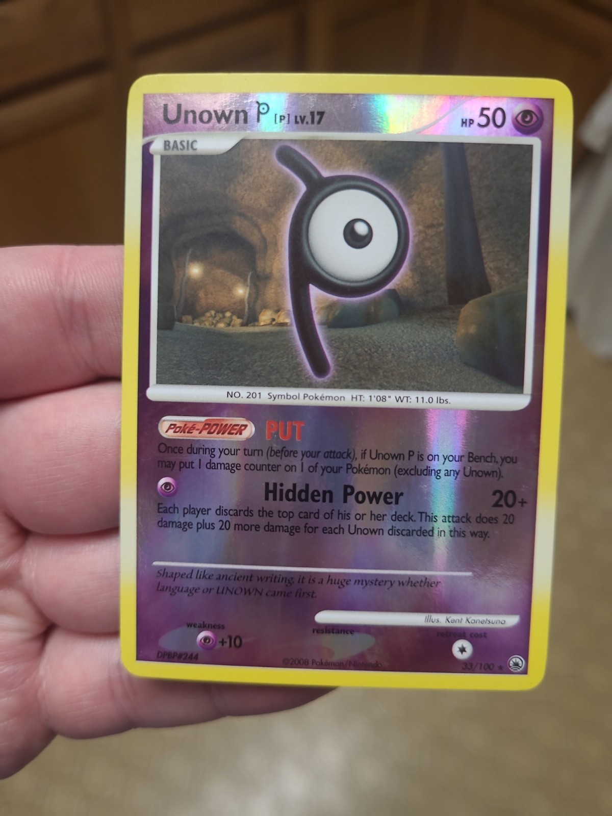 Pokemon Card - Unown [P] Majestic Dawn 33/100 Rare Reverse Holo