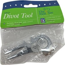 The First Tee Divot Tool Spike Wrench and Ball Marker