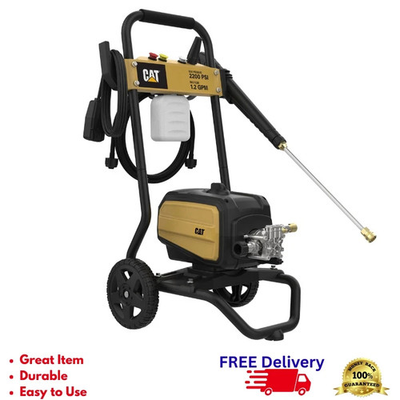 #ad CAT 2200 PSI Electric Pressure Washer 1.2 GPM 13 Amp Motor Turbo Nozzle Foam Gun $169.30