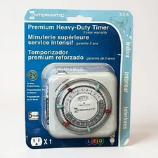 Intermatic Premium Heavy-Duty Timer TN311K Indoor 24 Hours Lights Appliances