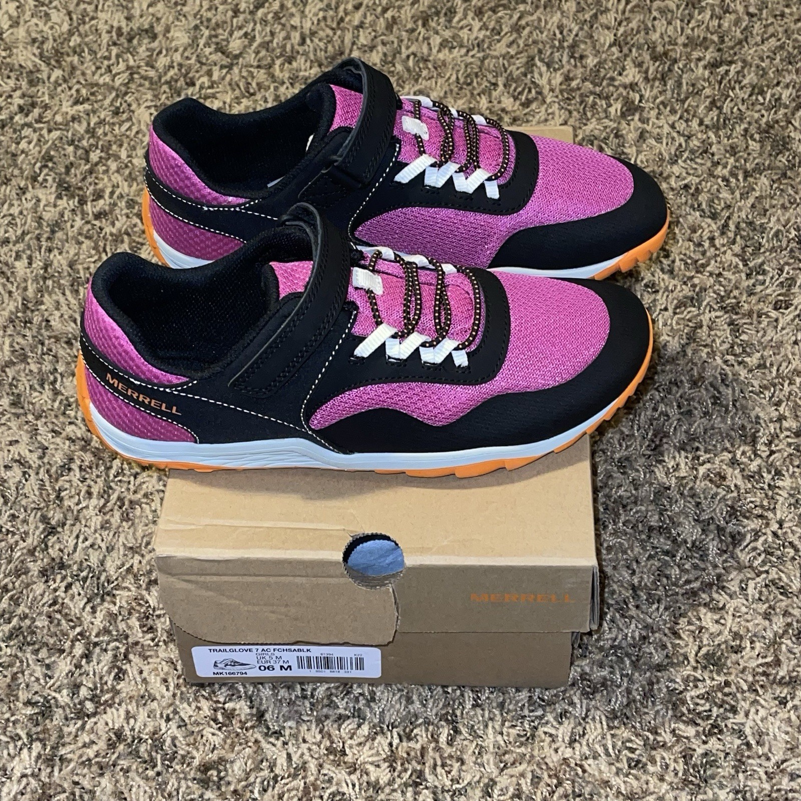 Merrell Trail Glove 7 A C MK166794 Sneakers Bambini 6 Scarpe da Escursionismo Passeggio JOBB763