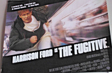 Harrison Ford -  'The Fugitive  '  Original UK Poster  -  12" x !6" - 1993
