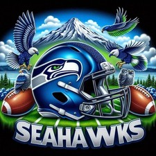 SEATTLE SEAHAWKS FOOTBALL Fridge Magnet Decal Poster Metal Sign
