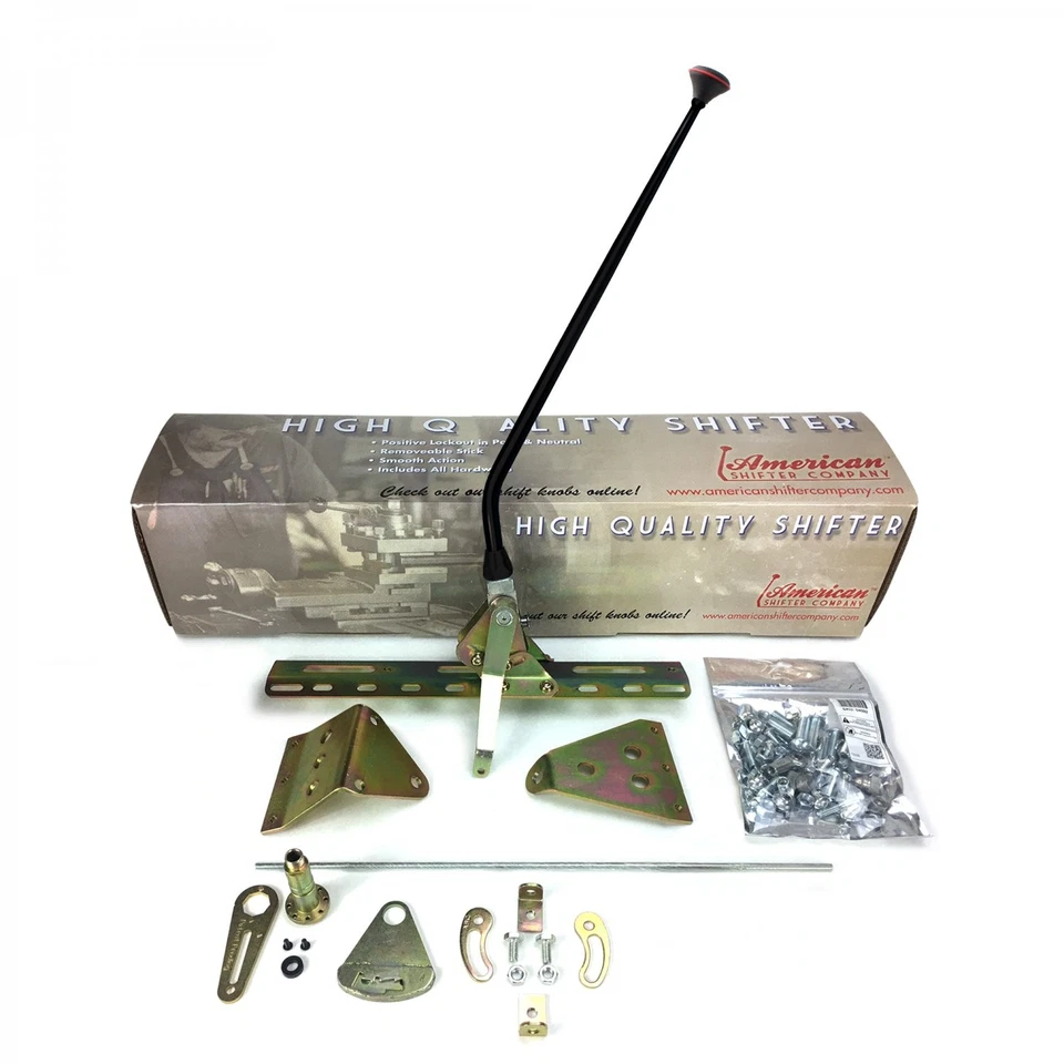 Kit de palanca de cambios de transmisión de botón pulsador con 23 brazos negros para Ford AOD Foto 2 de 4